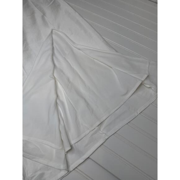 NWOT Lulus Beyond Classy White Satin Halter Midi Dress Wedding Prom Holiday Sz L - Picture 7 of 8